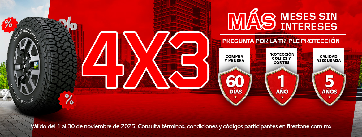 Hero Banner Promociones de llantas Firestone